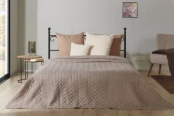 Tagesdecke taupe Polyester B/L: ca. 220x240 cm