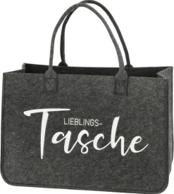 Tasche anthrazit Filz B/H/L: ca. 49x27x34 cm