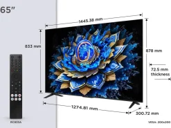 TCL LED-Fernseher 65T69CX1 B/H: ca. 145x88 cm