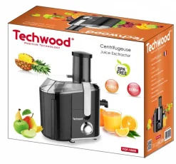 Techwood Entsafter TCF1808 schwarz Metall Kunststoff B/H/L: ca. 33x36x19 cm ca. 2,2 l