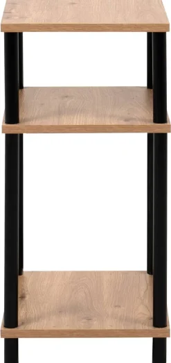 Telefontisch Tobi Eiche Artisan Nachbildung schwarz B/H/T: ca. 34x60x30 cm