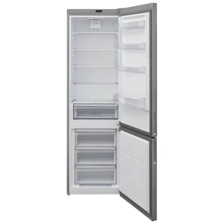 Telefunken Kühl-/Gefrierkombination TF-KS-483PID Inox B/H/T: ca. 60x201x65 cm