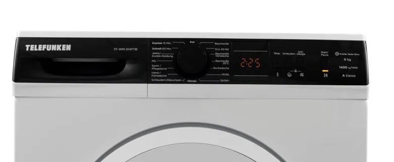 TELEFUNKEN Waschmaschine TF-WM-5141T1B weiß B/H/T: ca. 60x85x53 cm ca. 8 kg