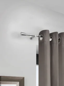 Teleskopgarnitur Mino Edelstahloptik Metall ausziehbar von ca. 100 bis 190 cm 1.0 Läufe
