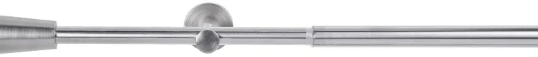 Teleskopgarnitur Mino Edelstahloptik Metall ausziehbar von ca. 100 bis 190 cm 1.0 Läufe