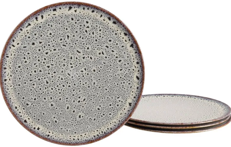 Teller sand Steinzeug D: ca. 33 cm