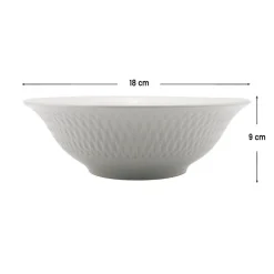 Teller weiß Porzellan D: ca. 18 cm