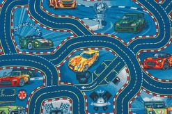 Teppichboden Racers blau B: ca. 400 cm pro m²