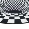 Teppich Illusion schwarz D: ca. 100 cm