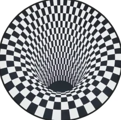 Teppich Illusion schwarz D: ca. 100 cm