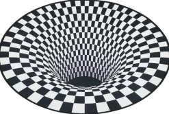 Teppich Illusion schwarz D: ca. 100 cm