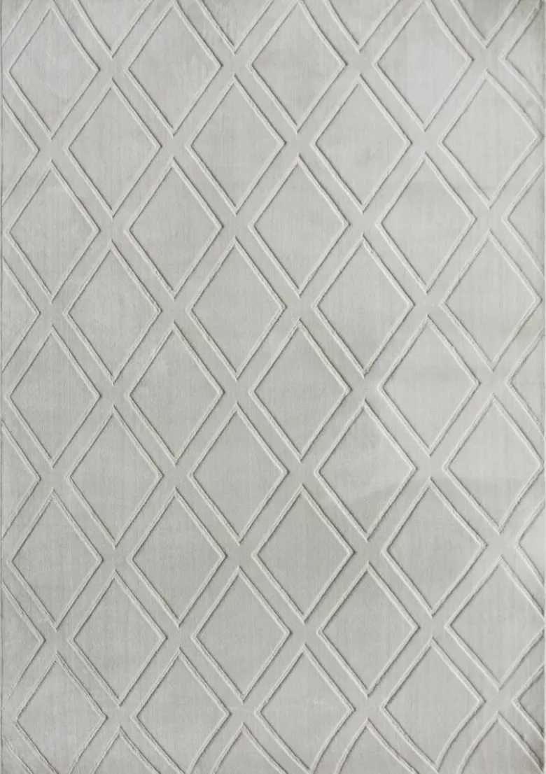 Teppich Monaco silber B/L: ca. 80x150 cm