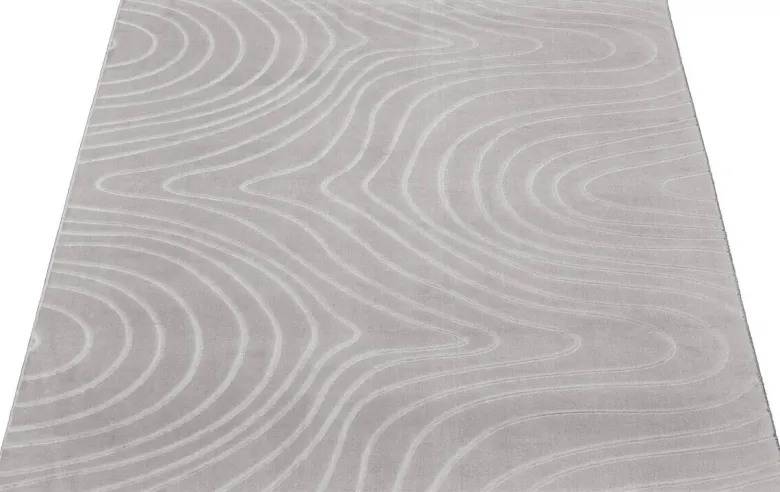 Teppich Stilo grau B/L: ca. 80x150 cm