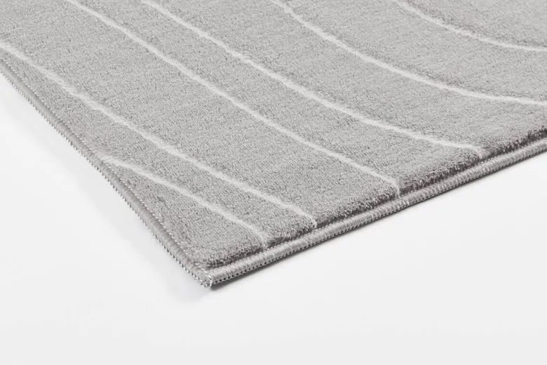 Teppich Stilo grau B/L: ca. 80x150 cm