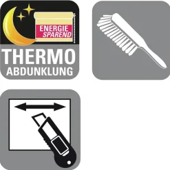 Thermo_Klemmrollo_VD weiß B/L: ca. 50x150 cm