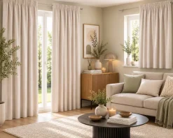 Thermovorhang Eskamio creme B/L: ca. 135x245 cm
