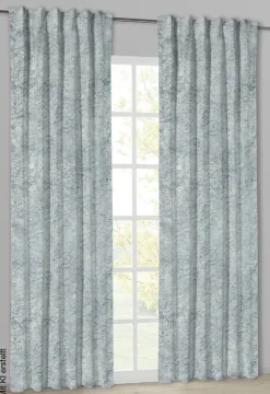 Thermovorhang Frozen silber B/L: ca. 140x245 cm