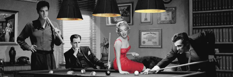 The Wall Wandbild Marilyn B/L: ca. 53x155 cm