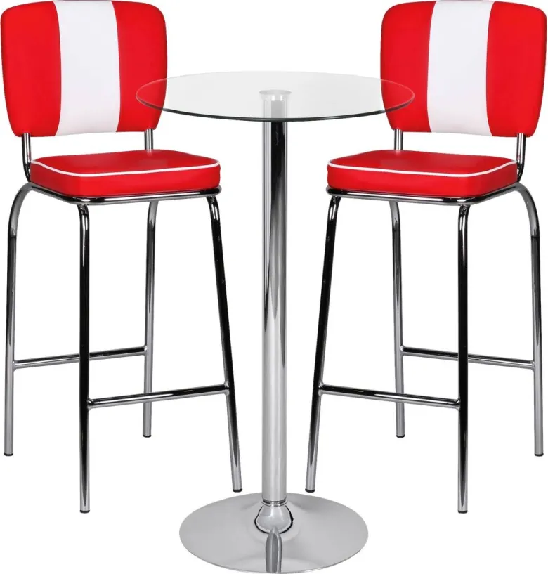 Tisch glasklar Glas B/H/T: ca. 60x105x60 cm