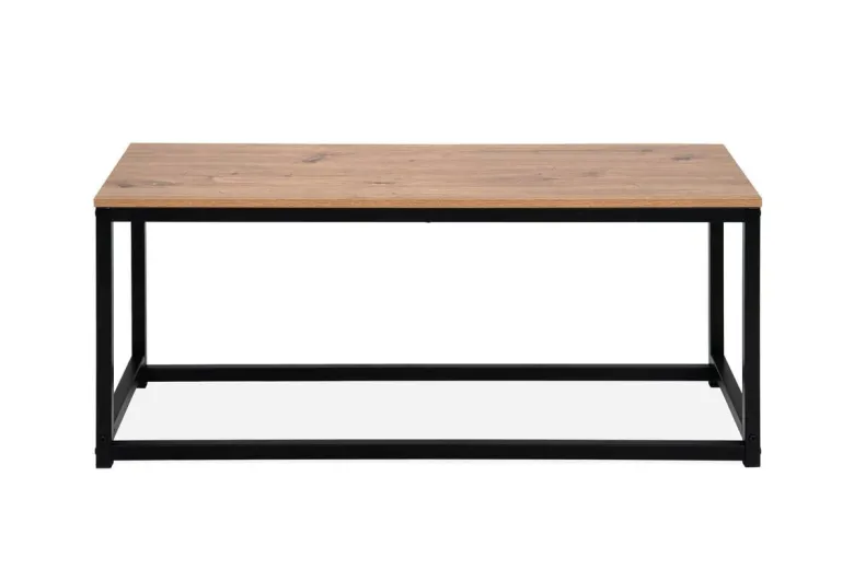 Tischgruppe Augsburg Eiche Artisan Nachbildung schwarz MDF B/H/T: ca. 120x75x80 cm