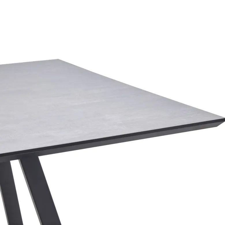 Tischgruppe Orlando Beton Optik grau B/H/T: ca. 160x75x90 cm