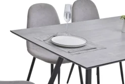 Tischgruppe Orlando Beton Optik grau B/H/T: ca. 160x75x90 cm