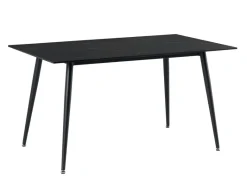 Tischgruppe Palma schwarz Steinzeug B/H/T: ca. 140x75x80 cm