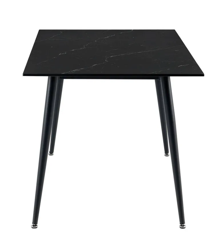Tischgruppe Palma schwarz Steinzeug B/H/T: ca. 140x75x80 cm