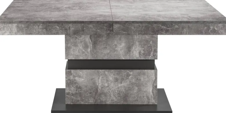 Tisch MATTHEW Beton Optik anthrazit B/H/T: ca. 160x75x90 cm