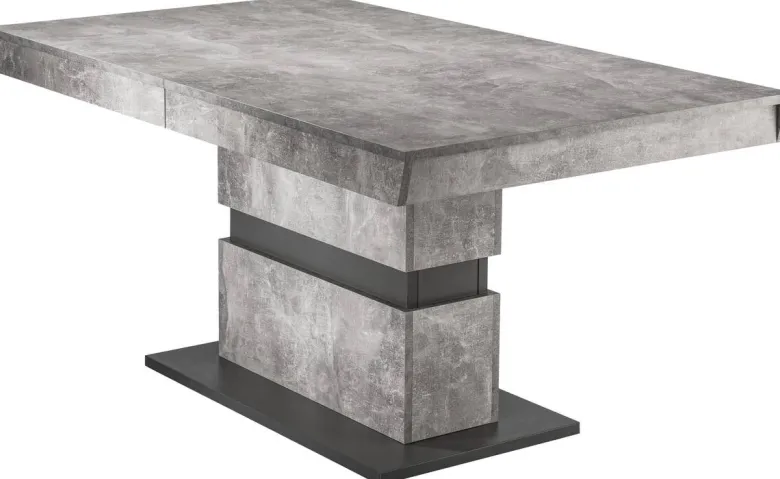 Tisch MATTHEW Beton Optik anthrazit B/H/T: ca. 160x75x90 cm