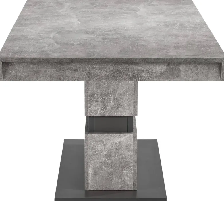 Tisch MATTHEW Beton Optik anthrazit B/H/T: ca. 160x75x90 cm