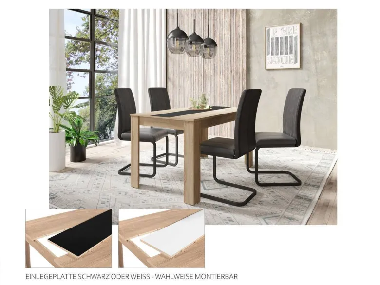 Tisch NORI Eiche Nachbildung B/H/T: ca. 160x75x90 cm