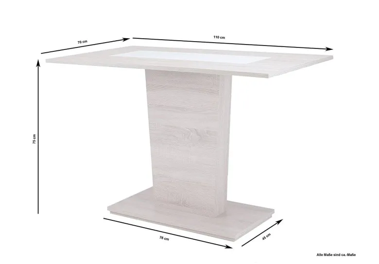 Tisch VIENNA Eiche Sonoma Nachbildung B/H/T: ca. 110x75x70 cm