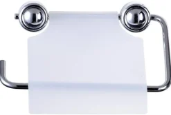 Toilettenpapierhalter silber Eisen B/H/L: ca. 15x13x3 cm