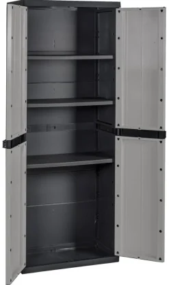 Toomax Kunststoffschrank grau B/H/T: ca. 64x165x37 cm