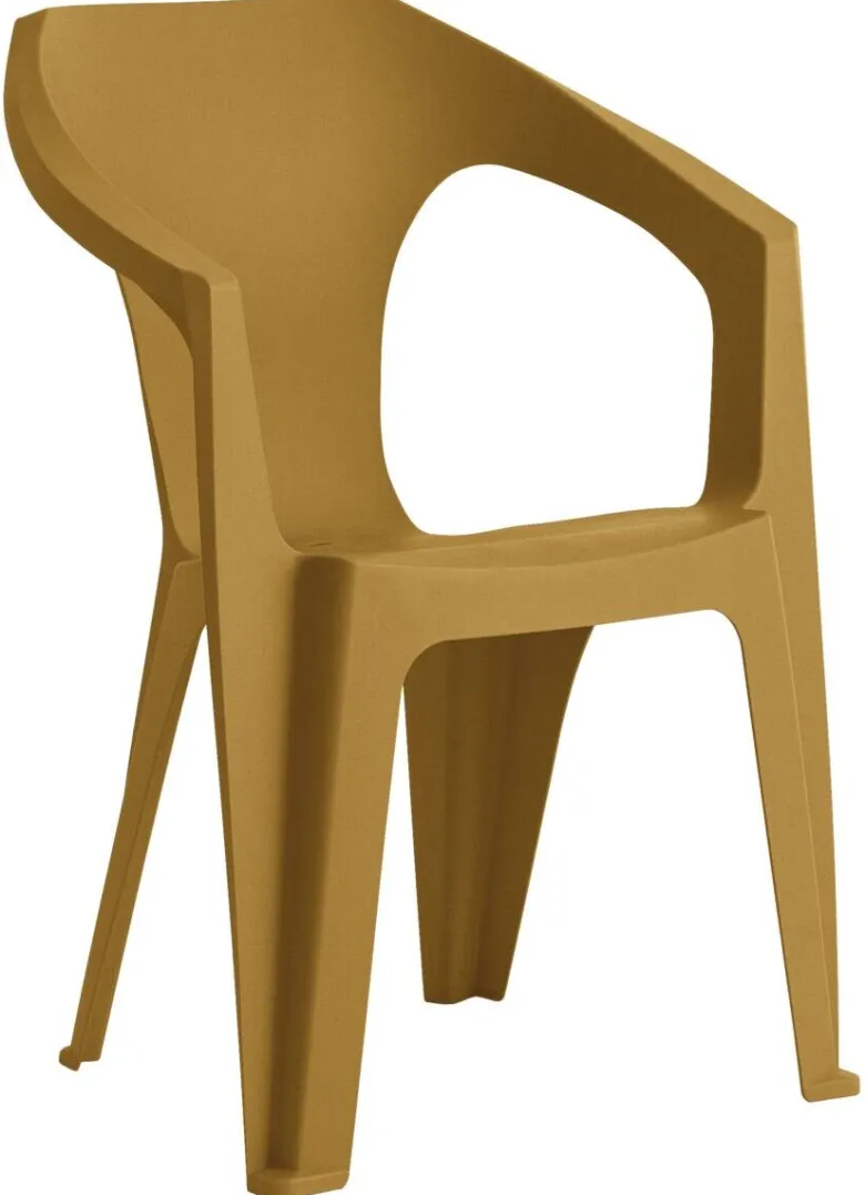 Toomax Stapelstuhl Marina ocker Kunststoff B/H/L: ca. 55x83x59 cm