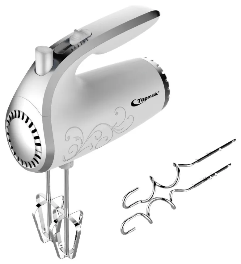 Topmatic Handmixer HM-300.2 silber Kunststoff