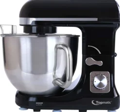 Topmatic Küchenmaschine PKM-1400.3 schwarz Kunststoff Edelstahl B/H/L: ca. 22,5x31,5x38 cm