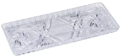 Tortenplatte glasklar B/H/L: ca. 15x1,8x34 cm