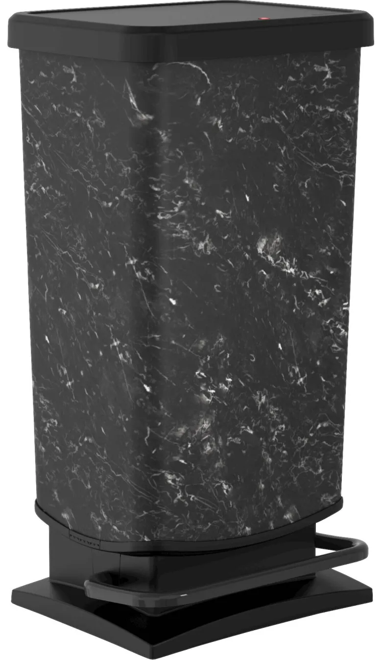 Treteimer schwarz B/H/L: ca. 29x67x35 cm