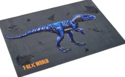 T-Rex World Kinderteppich blau B/L: ca. 100x160 cm