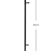 Türgarderobe Grace Eiche Artisan Nachbildung schwarz B/H/T: ca. 30x100x7 cm