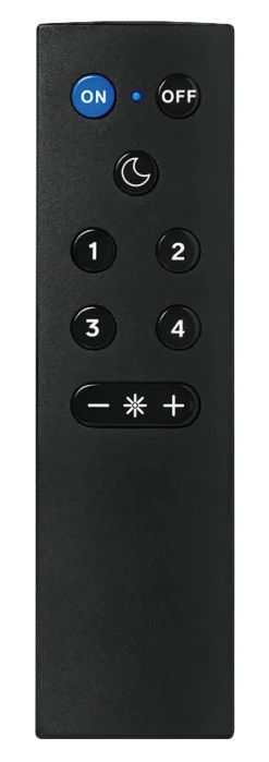 TRIO Wlan-Funkfernbedienung R070-02 schwarz Kunststoff B/H/L: ca. 4x2x14 cm
