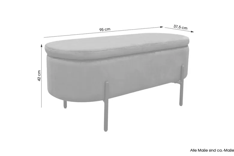 Truhe NOVA B/H/T: ca. 95x42x37,5 cm