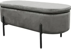 Truhe NOVA grau B/H/T: ca. 95x42x37,5 cm