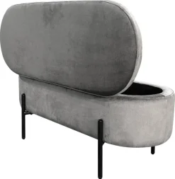 Truhe NOVA grau B/H/T: ca. 95x42x37,5 cm