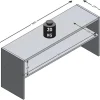 TV-Bank weiß B/H/T: ca. 94x42x28 cm