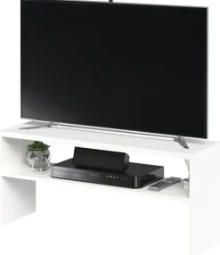 TV-Bank weiß B/H/T: ca. 94x42x28 cm