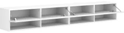 TV-Board Derby weiß matt weiß Hochglanz B/H/T: ca. 280x30x31 cm
