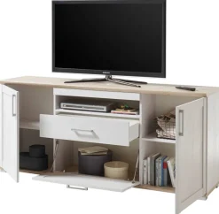 TV-Highboard Romance Sibiu Lärche Nachbildung San-Remo Nachbildung B/H/T: ca. 190x82x44 cm